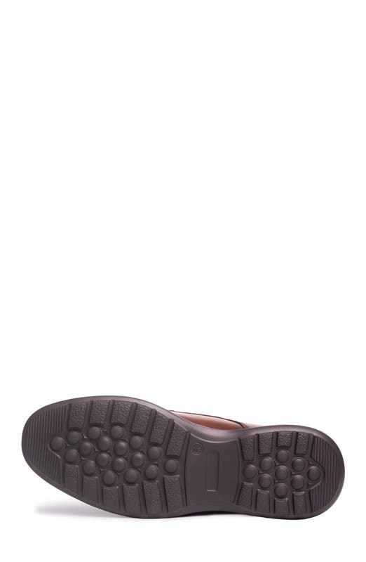 Marc Joseph New York North Street Hands Free Technology  Leather Dress Oxford, Alternate, color, Cognac Napa Leather
