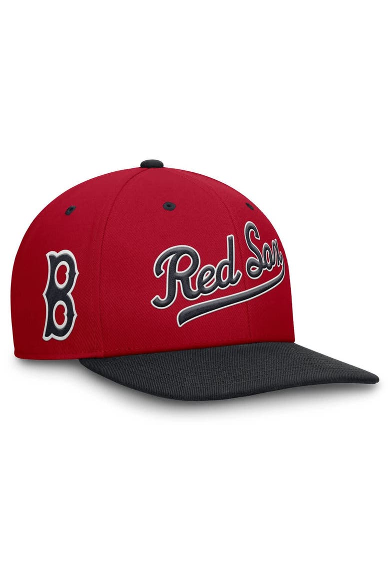 Men's Nike Red/Navy Boston Red Sox Cooperstown Collection Pro Performance Snapback Hat, Main, color, Red