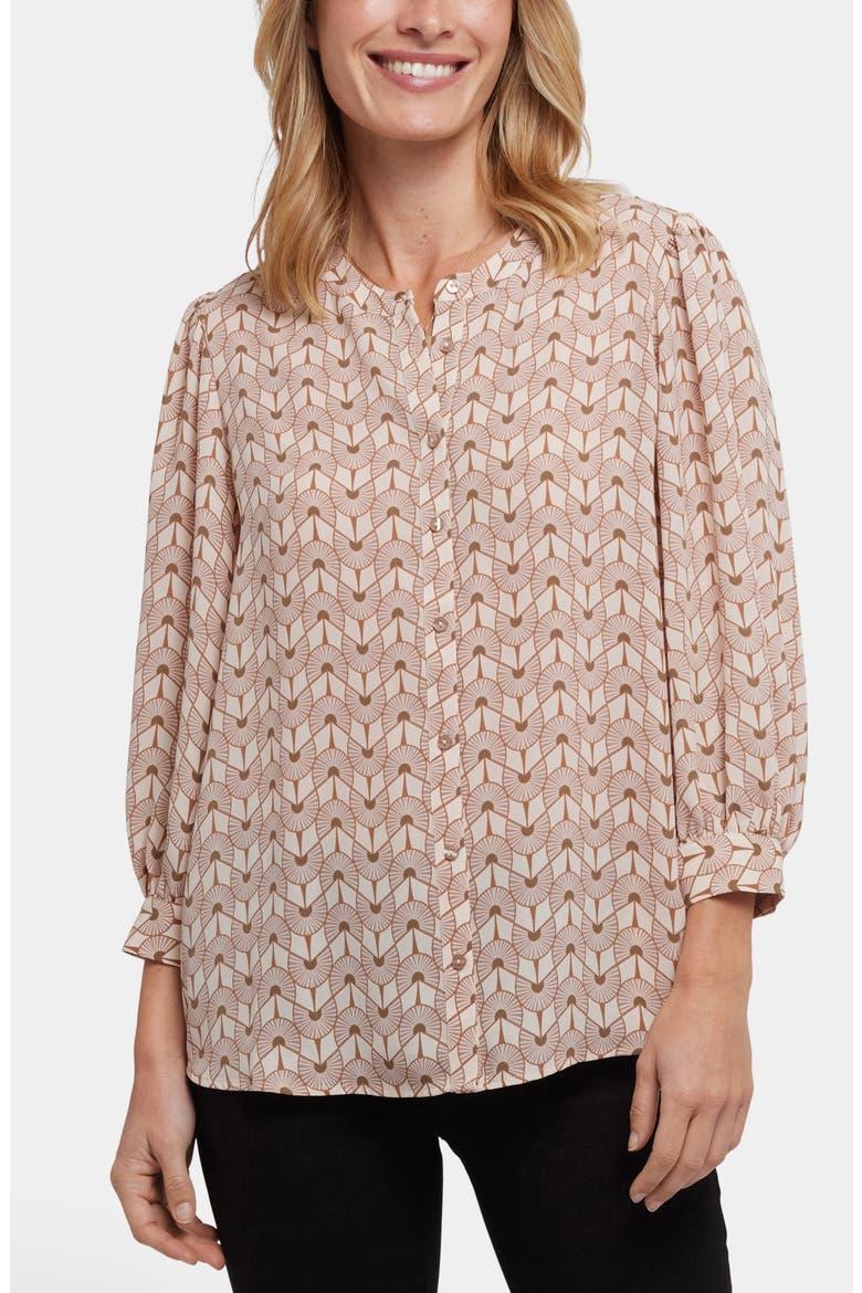 Bonnie Button-Up Top, Main, color, GARE DE LYON
