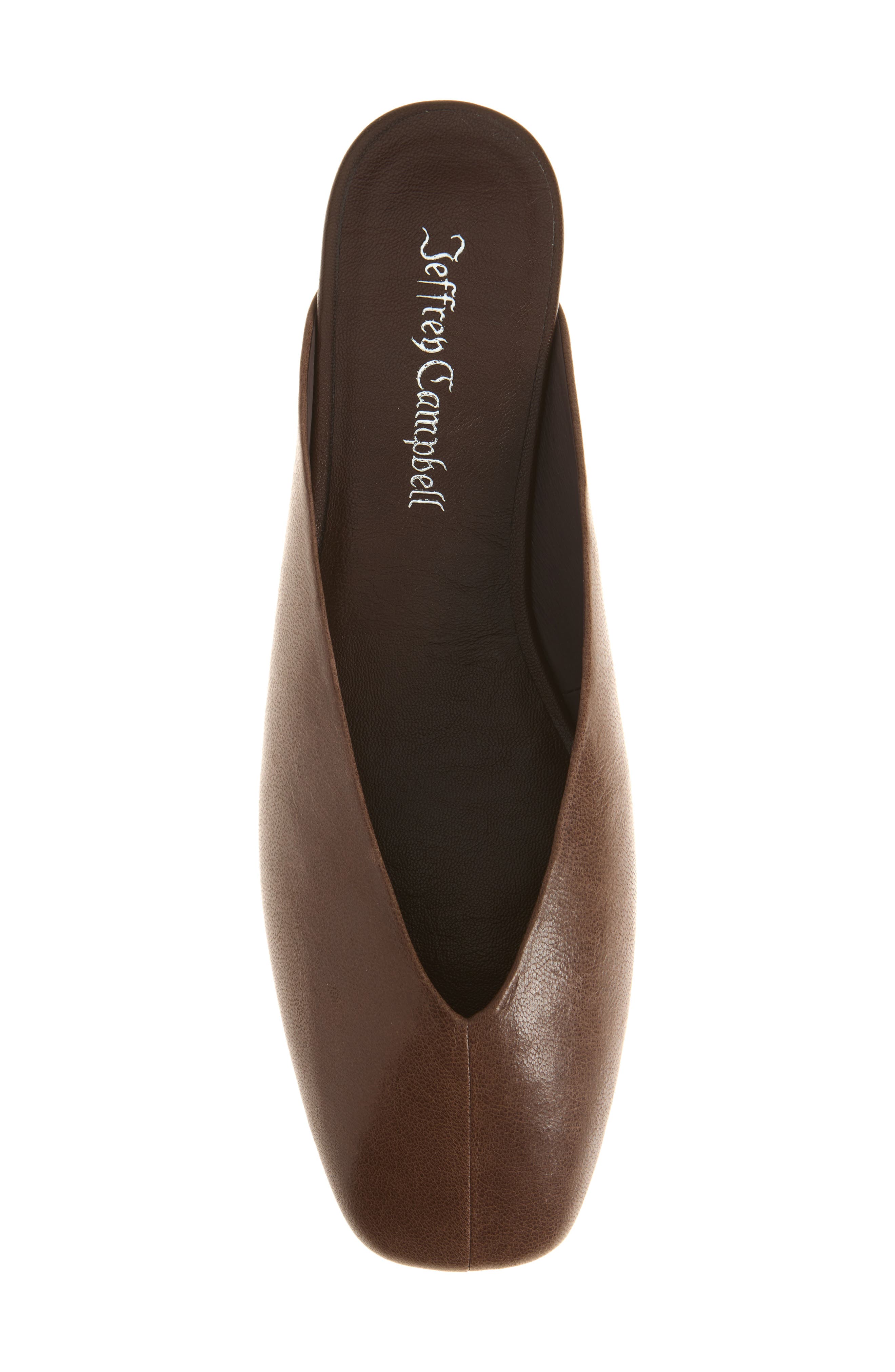 Jeffrey Campbell Advocate Square Toe Mule, Alternate, color, Coffee