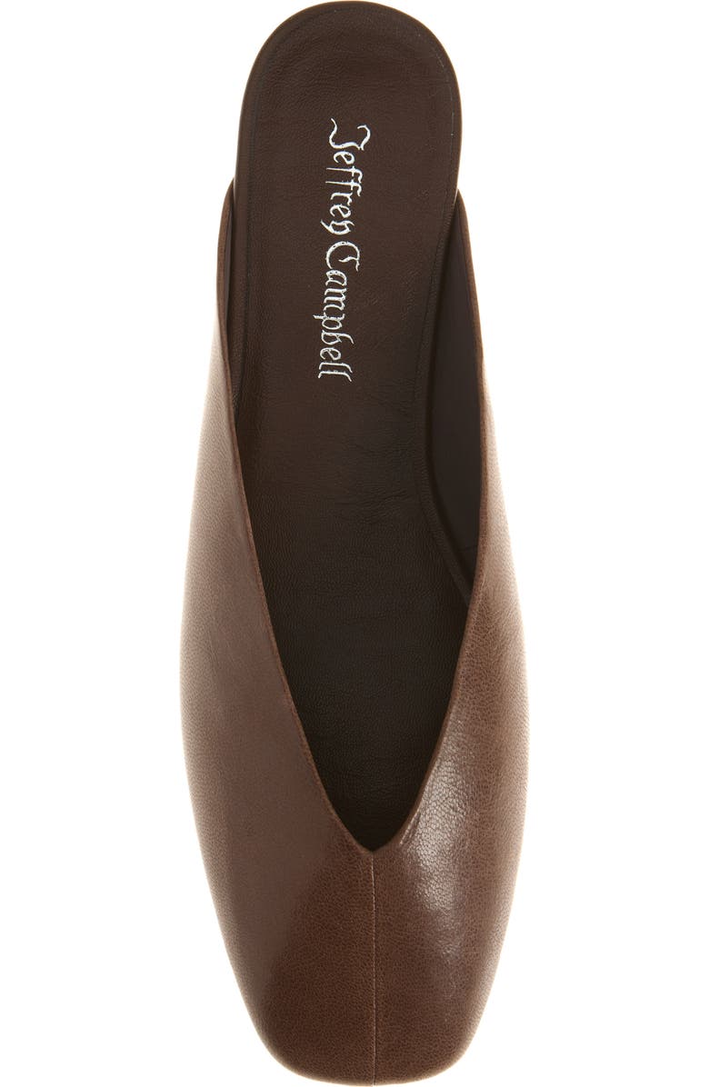 Jeffrey Campbell Advocate Square Toe Mule, Alternate, color, Coffee