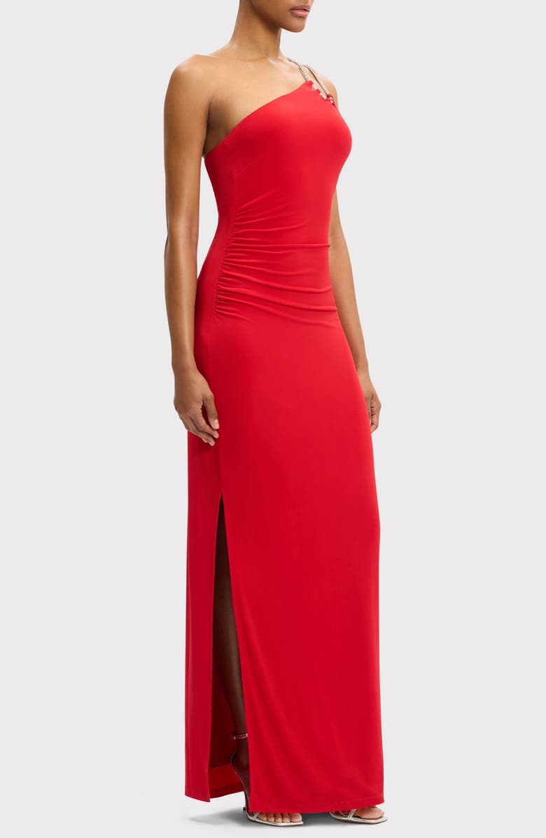 Herve Leger The Genevieve Gown, Alternate, color, Cardinal