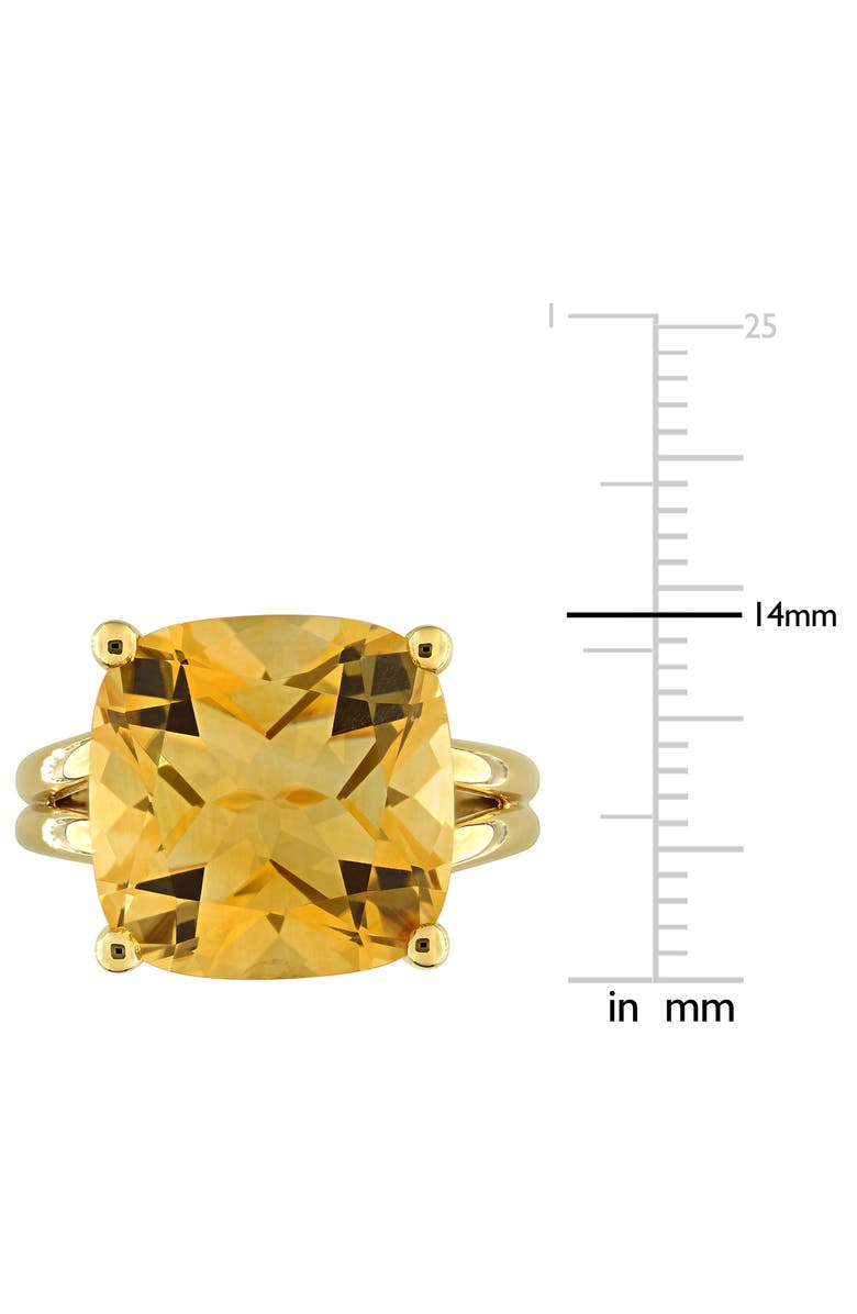 DELMAR Citrine Solitaire Ring, Alternate, color, Yellow