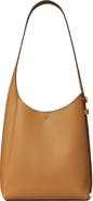 Tory Burch Small Romy Pebble Leather Hobo Bag