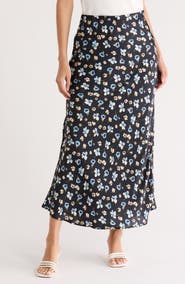 ELIE ELIE TAHARI Floral Print Maxi Skirt