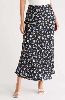 ELIE ELIE TAHARI Floral Print Maxi Skirt