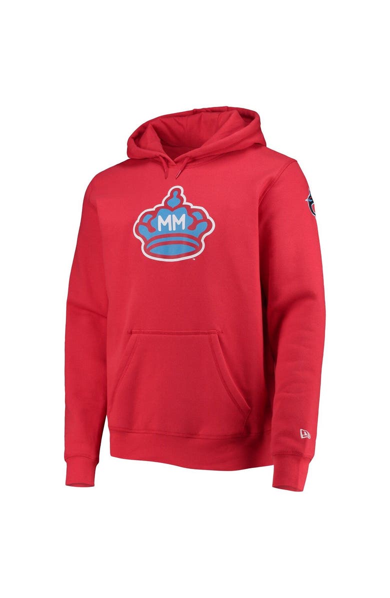 New Era Men's New Era Red Miami Marlins City Connect Pullover Hoodie, Alternate, color, Red