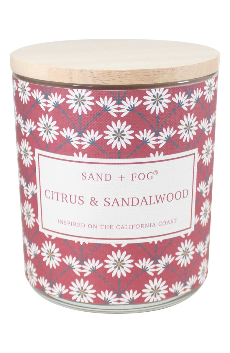 SAND AND FOG Cirtus & Sandalwood Candle, Main, color, Citrus N Sandalwood