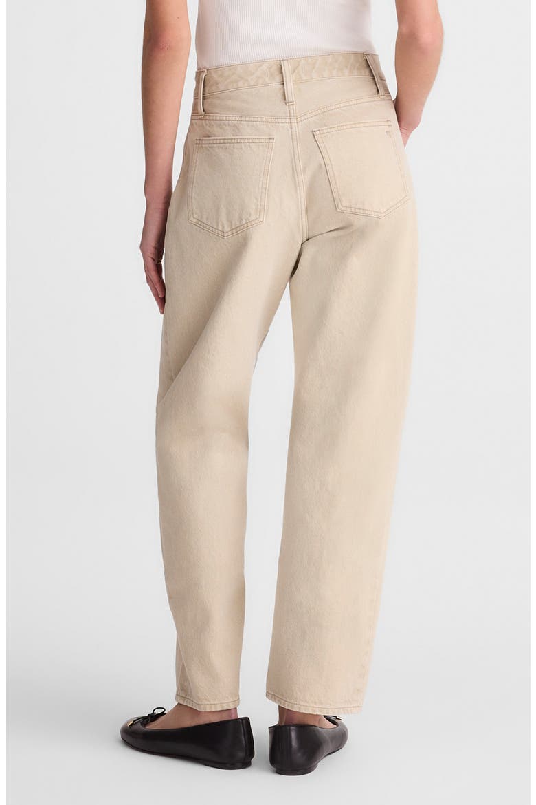 Pieced Barrel Leg Jeans, Alternate, color, FADED KHAKI