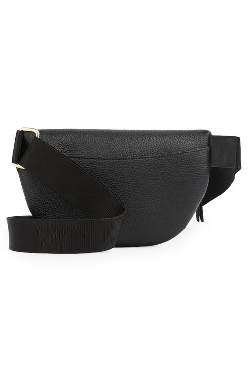 Lk Bennett Rosie Leather Sling Bag In Black