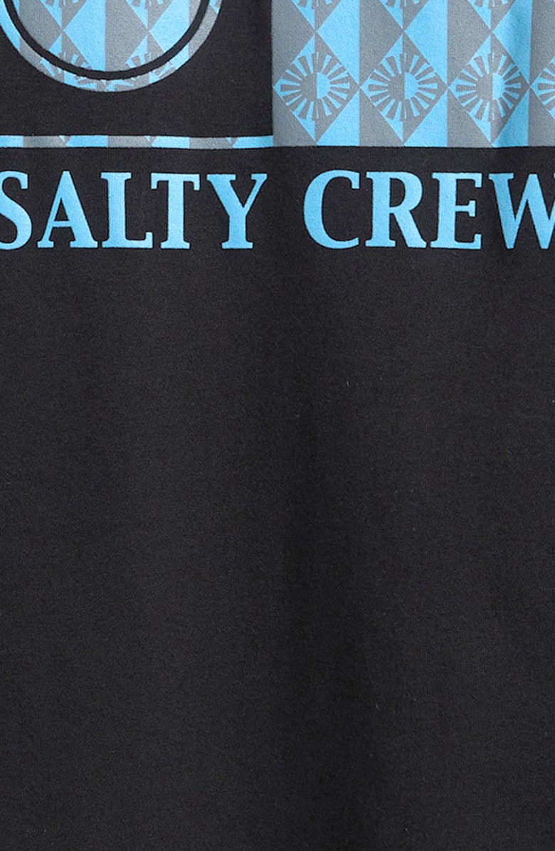 Salty Crew Kids' Flagship Fill Cotton Graphic T-Shirt, Alternate, color, Black