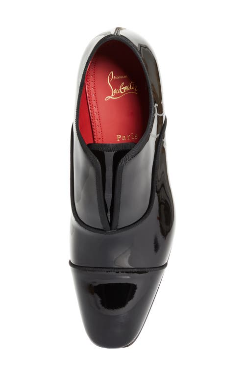 Christian Louboutin Alphamale Rocks Patent Leather Oxfords In Black