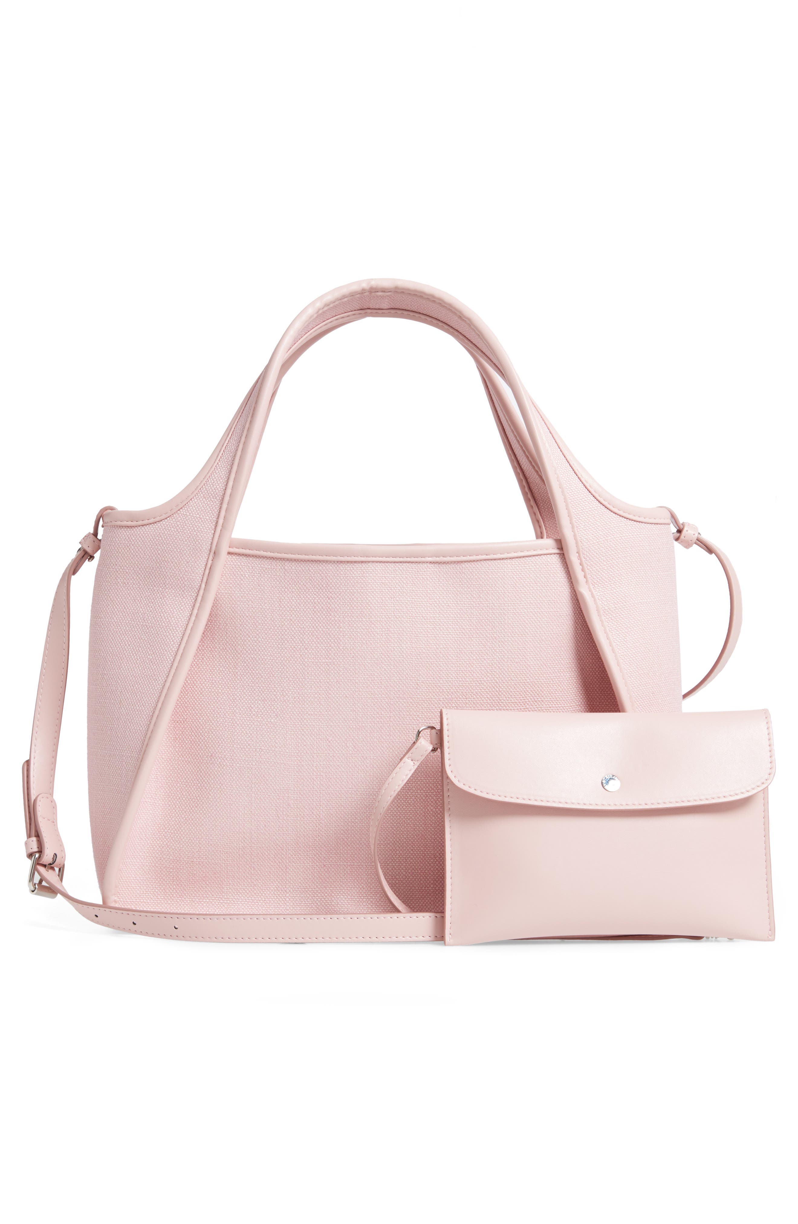 Stella McCartney Eco-Linen Crossbody Tote Bag, Alternate, color, 