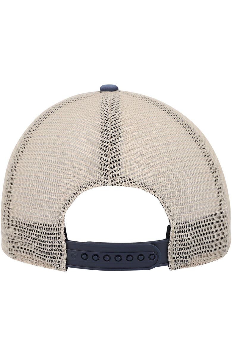 '47 Men's '47 Deep Sea Blue/Natural Seattle Kraken Four Stroke Clean Up Snapback Hat, Alternate, color, Navy