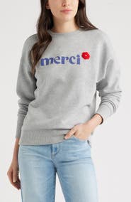 Caslon® Merci Graphic Sweatshirt