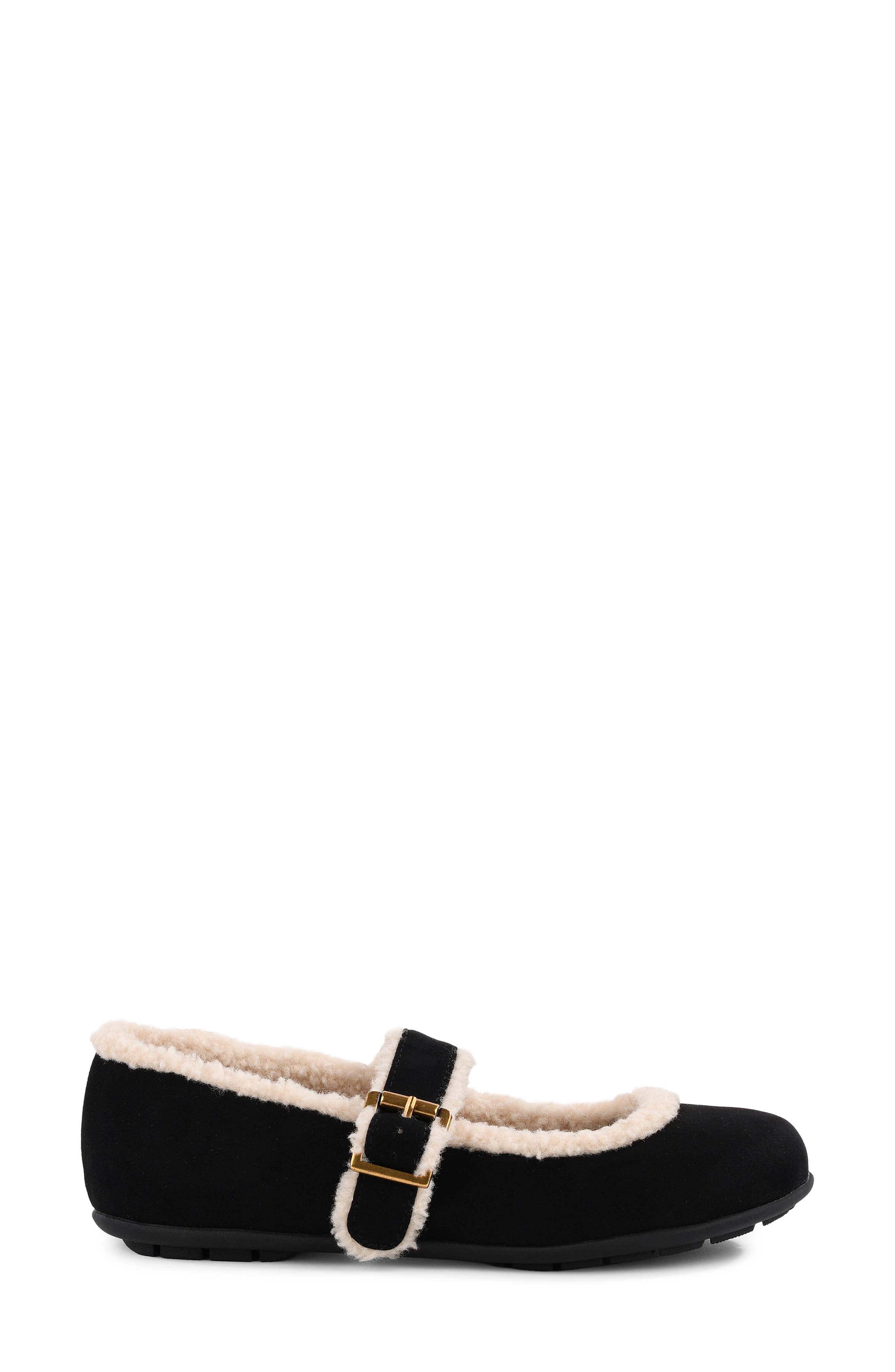 Adorable Faux Shearling Slipper, Alternate, color, BLACK