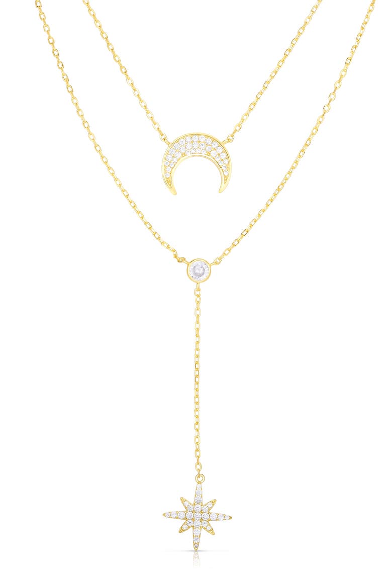 Celestial Double Layer Necklace, Main, color, GOLD