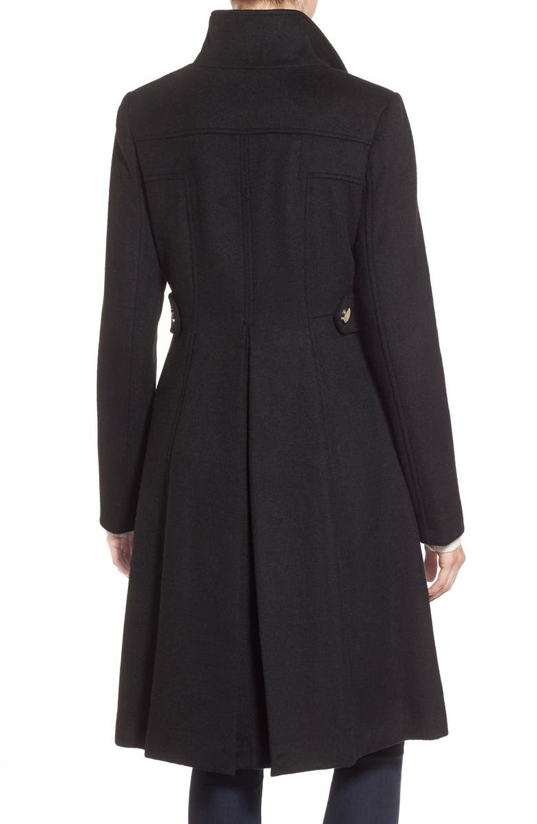 Eliza J Wool Blend Long Military Coat, Alternate, color,