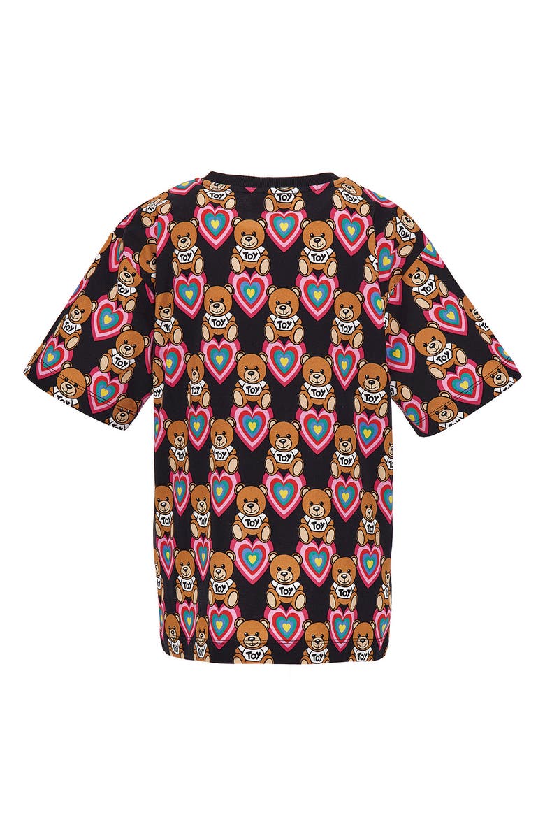 Moschino Kids' Bear Print Logo Graphic Tee, Alternate, color,