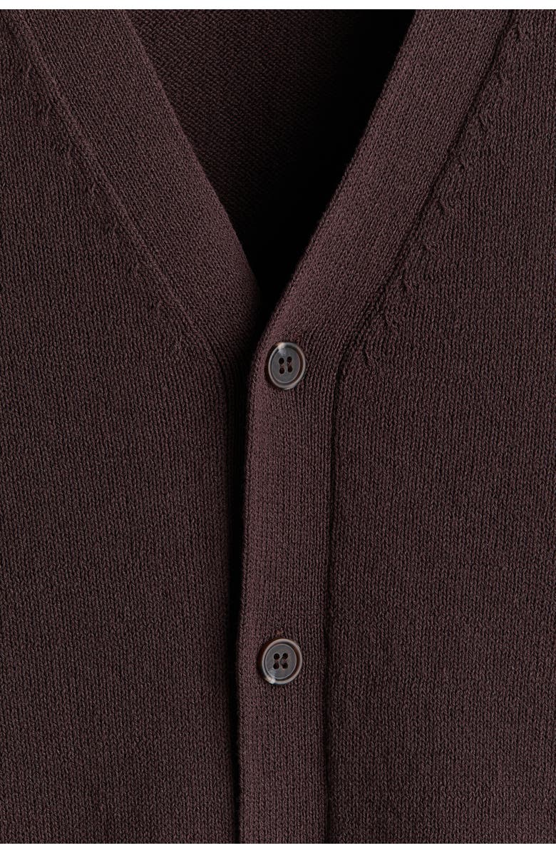 H&M Relaxed Fit Cardigan, Alternate, color, Dark Brown