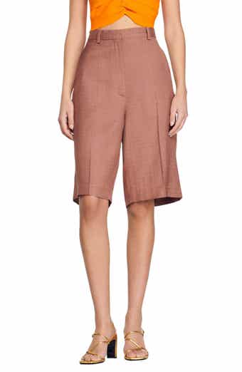 SANDRO Aristide High Waist Longline Shorts