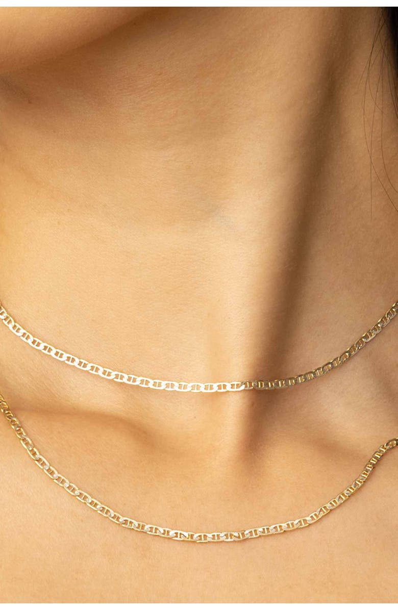 Oradina 14K Gold Mystic Mariner Pavé Necklace, Alternate, color, Yellow Gold