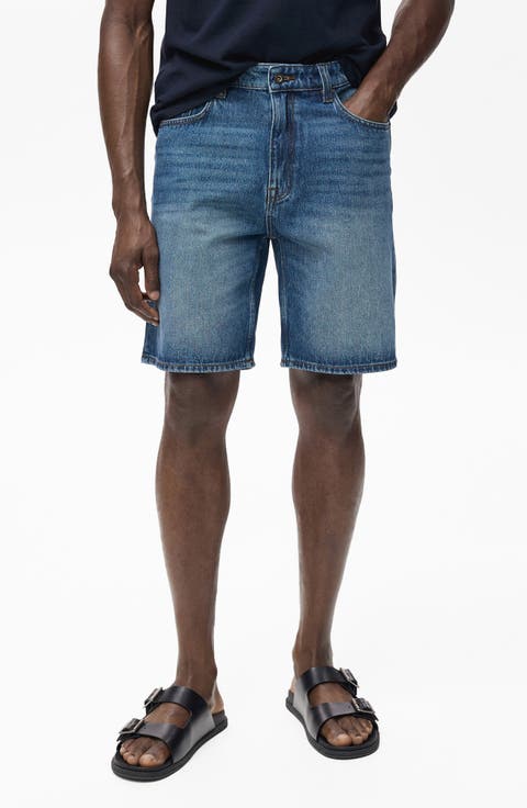 Regular Fit Denim Shorts
