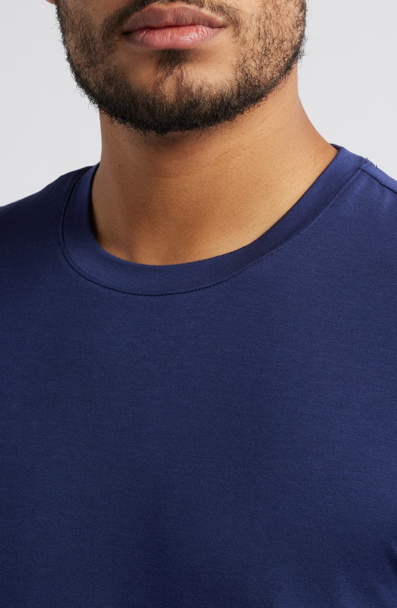 Nordstrom Moonlight Eco Stretch Modal Pajama T-Shirt, Alternate, color, Navy Peacoat