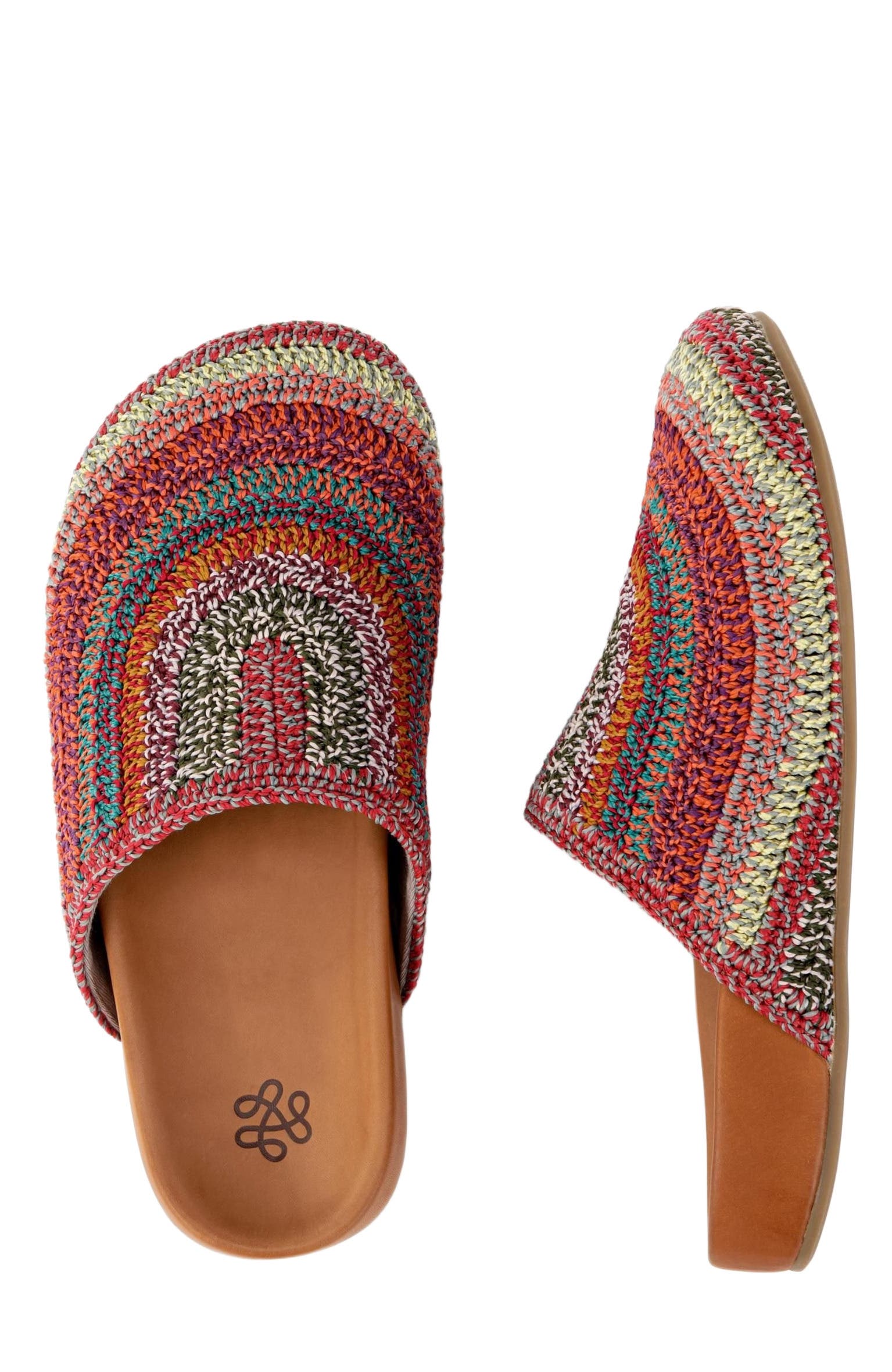 Bolinas Crochet Clog Shoe, Alternate, color, Sunset Stripe