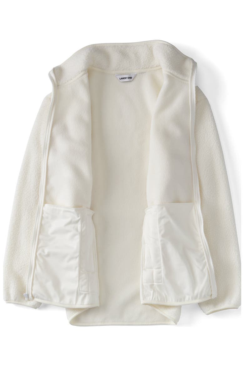Cozy High Pile Full Zip Fleece Jacket, Alternate, color, Ivory
