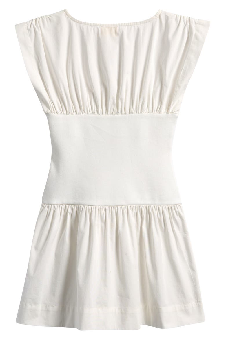 Kids' Poplin Minidress, Alternate, color, WHITE