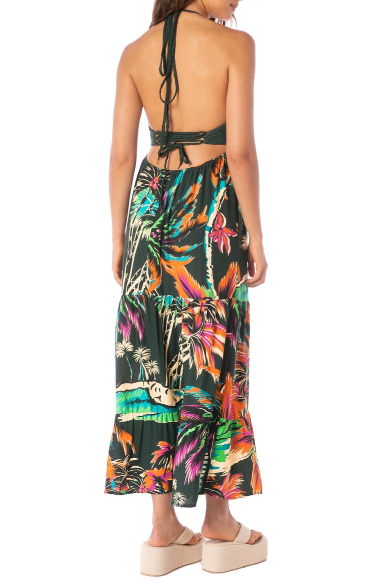 Kario Cover-Up Maxi Dress, Alternate, color, MEDIUM GREEN
