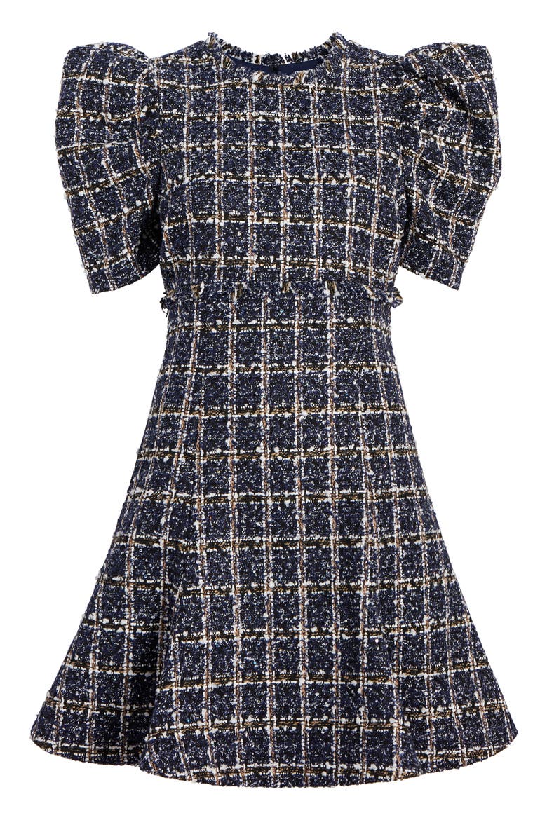 LIKLEY Alia Tweed Dress, Alternate, color, BLUE MULTI