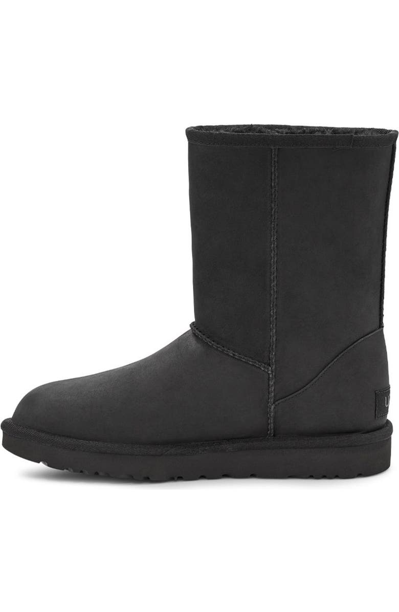 UGG<sup>®</sup> Classic Short Leather Water Resistant Boot, Alternate, color,
