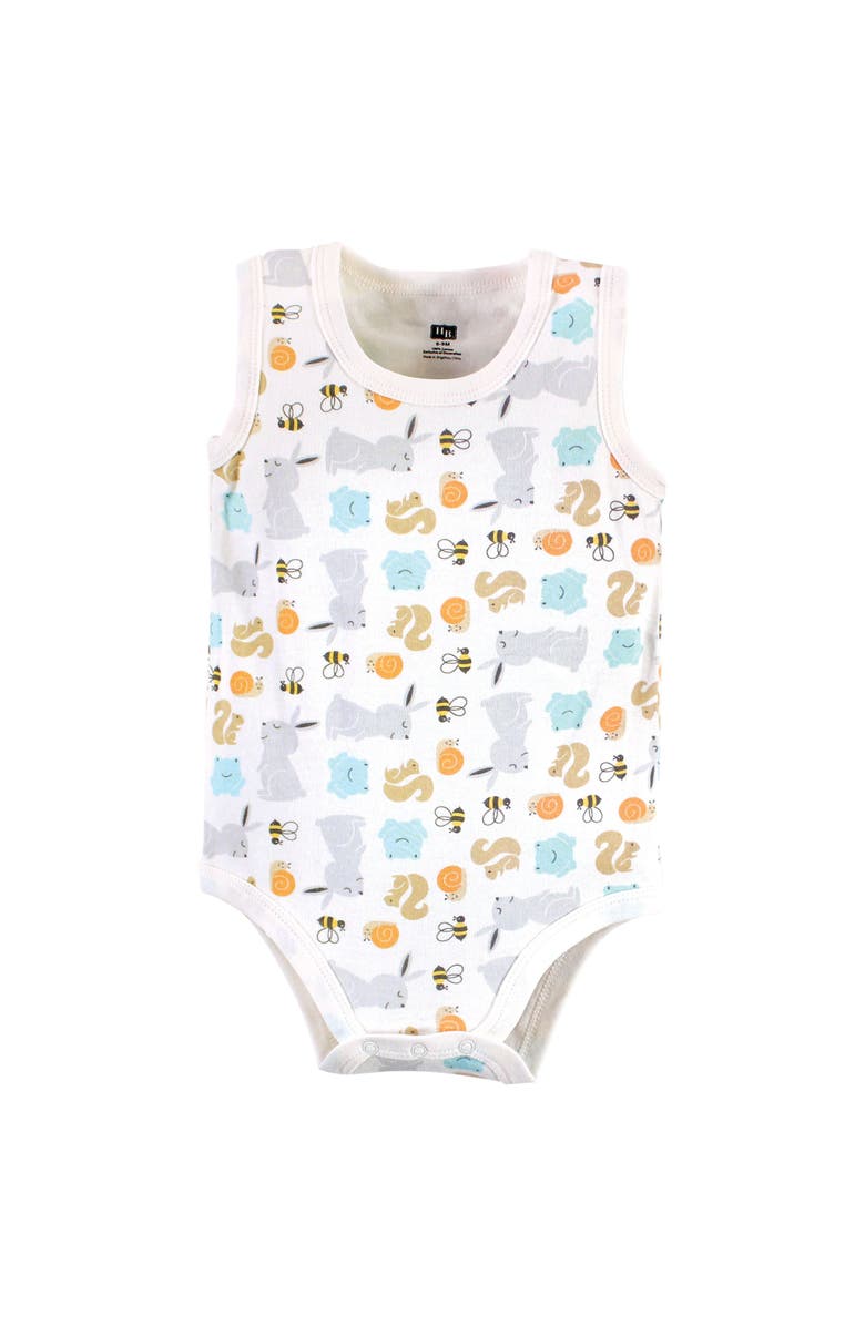 Hudson Baby Five-Piece Sleeveless Infant Essentials, Alternate, color, Bunny And Bee