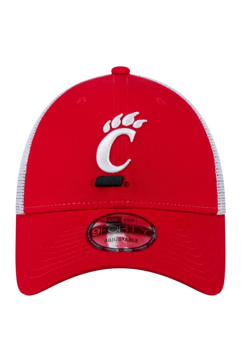 Men's New Era  Red Cincinnati Bearcats Trucker 9FORTY Adjustable Hat, Alternate, color, Red