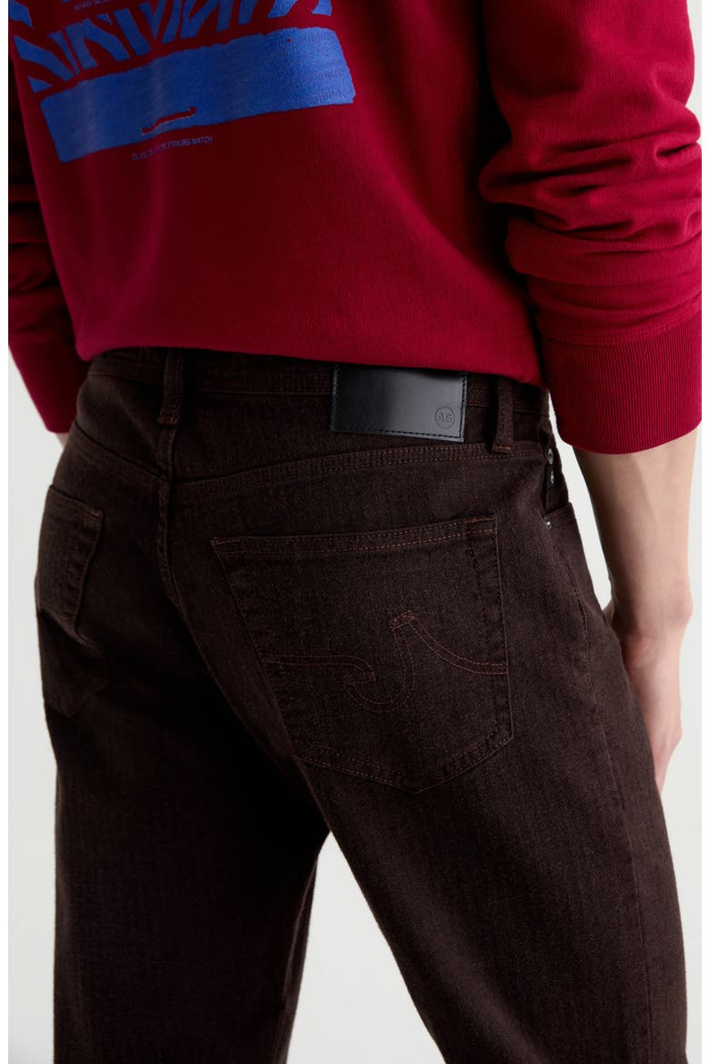 Everett Slim Straight Leg Jeans, Alternate, color, WOOD BROWN