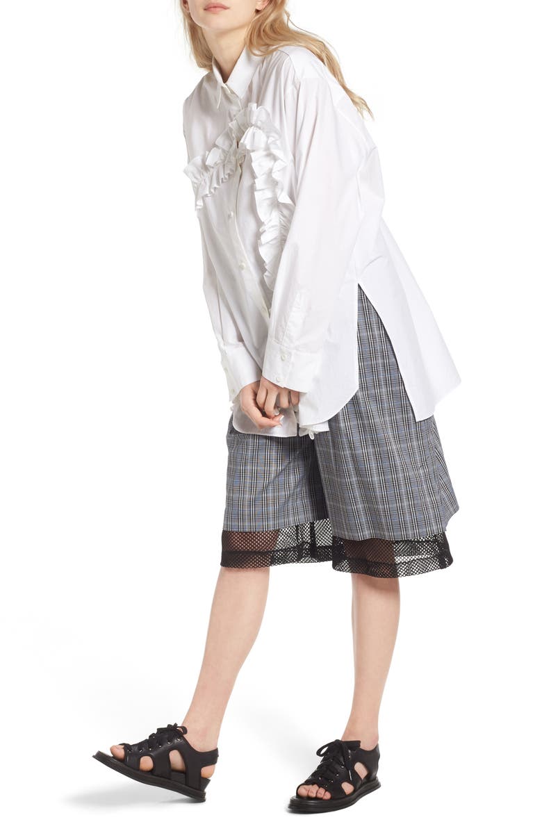 J KOO Ruffle Blouse, Alternate, color,