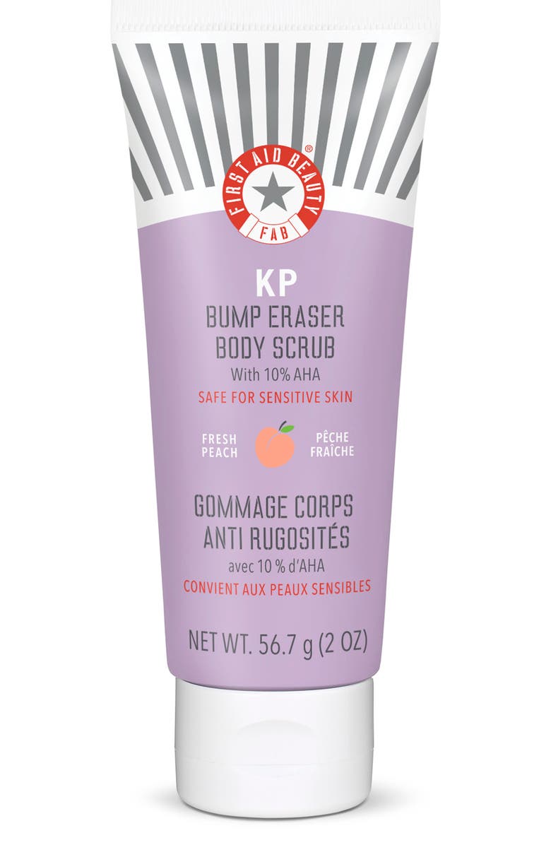 First Aid Beauty KP Bump Eraser Body Scrub with 10% AHA Fresh Peach, Alternate, color, 