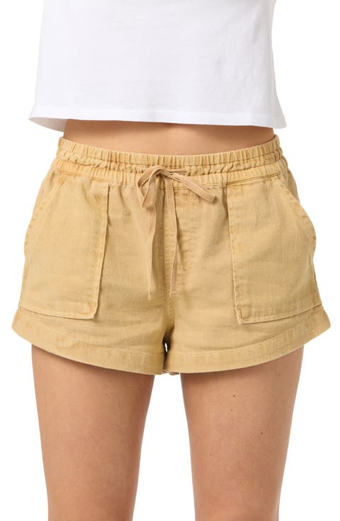 Sevie 2 Drawstring Cotton Twill Shorts