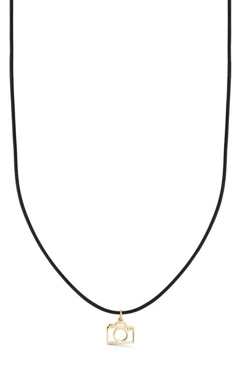 Camera Pendant Necklace