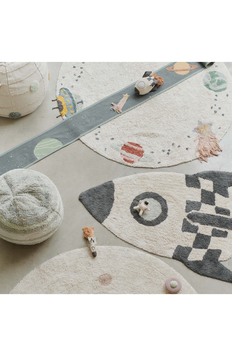 Lorena Canals Washable Rug Rocket, Alternate, color, Grey