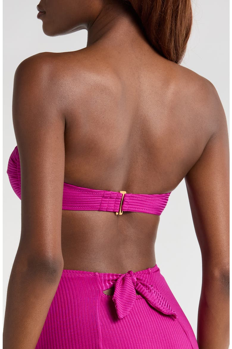 Ava Bandeau Bikini Top, Alternate, color, BERI MAGENTA