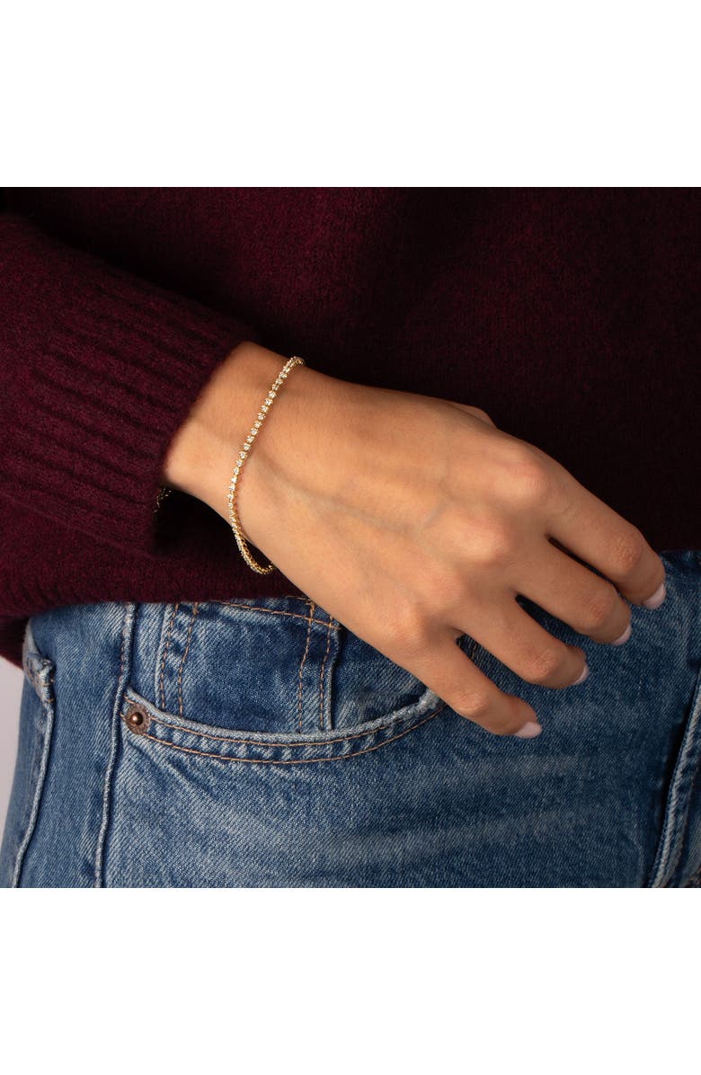 BY ADINA EDEN Diamond Cupcake 1 carat Tennis Bracelet 14K, Alternate, color, 14K Gold - 1 Carat