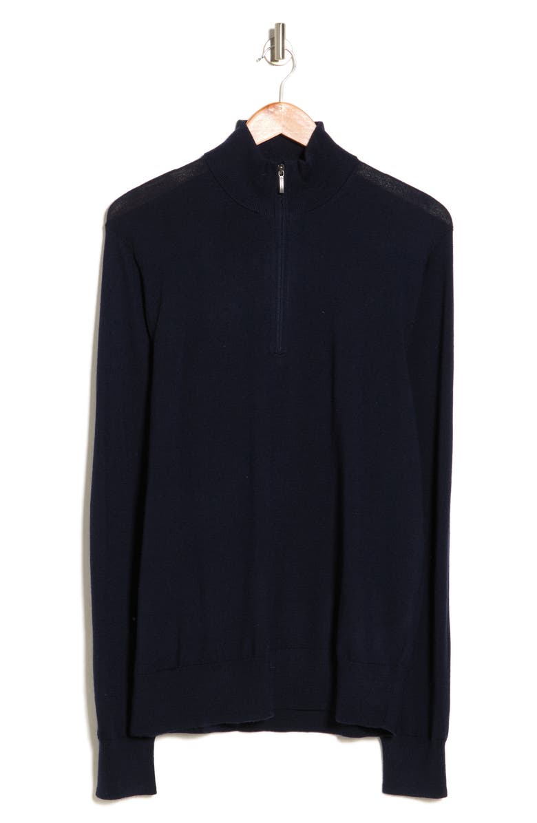 Brooks Brothers Merino Wool Half Zip Sweater, Alternate, color,