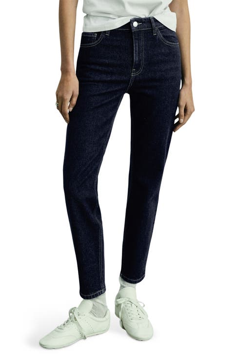 Comfort High Waist Straight Leg Jeans (Regular & Plus)