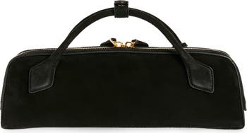 Alaïa Le Teckel Suede East/West Clutch | Nordstrom