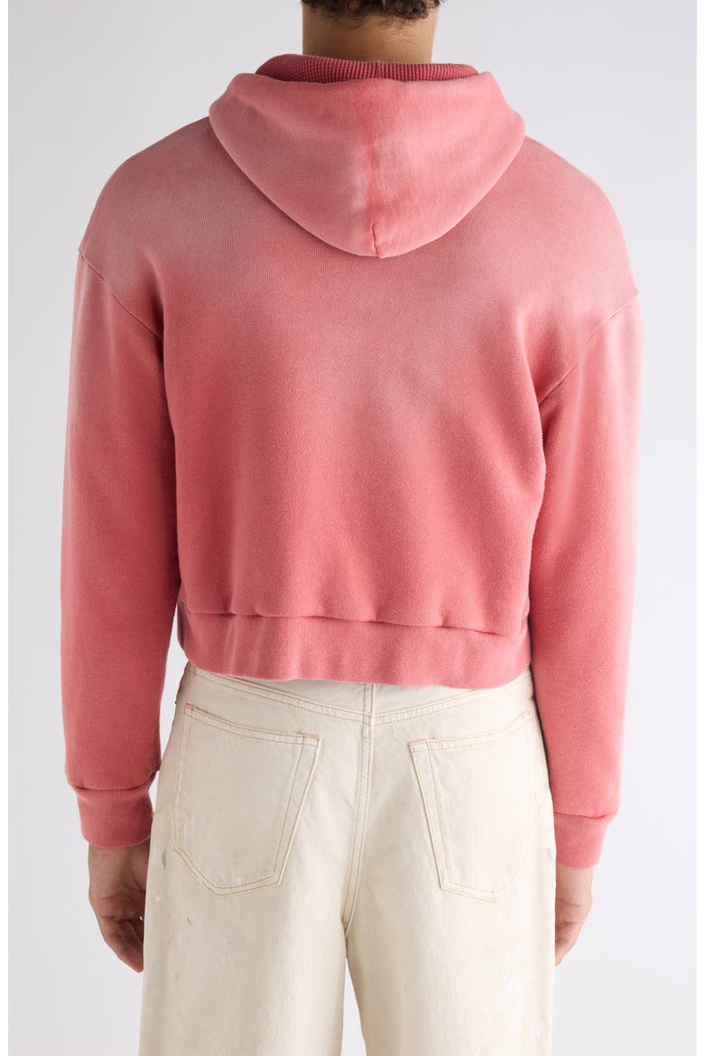 Feida U Sunkissed Crop Zip-Up Hoodie, Alternate, color, RED
