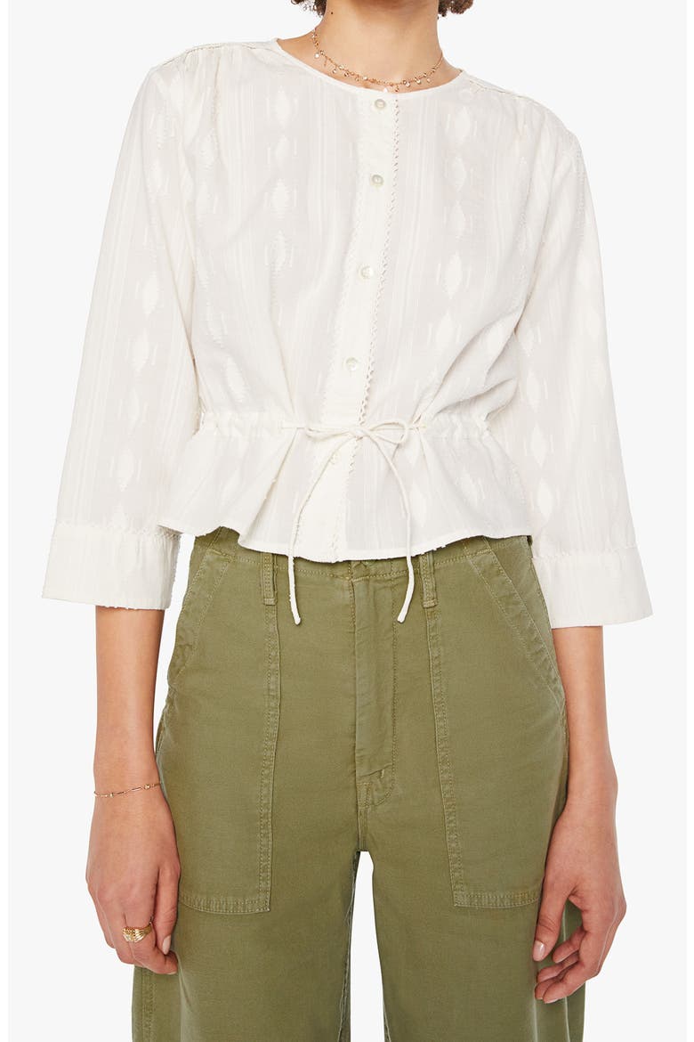 Tonal Embroidered Cotton Top, Main, color, WHERE THE WILDFLOWERS GROW