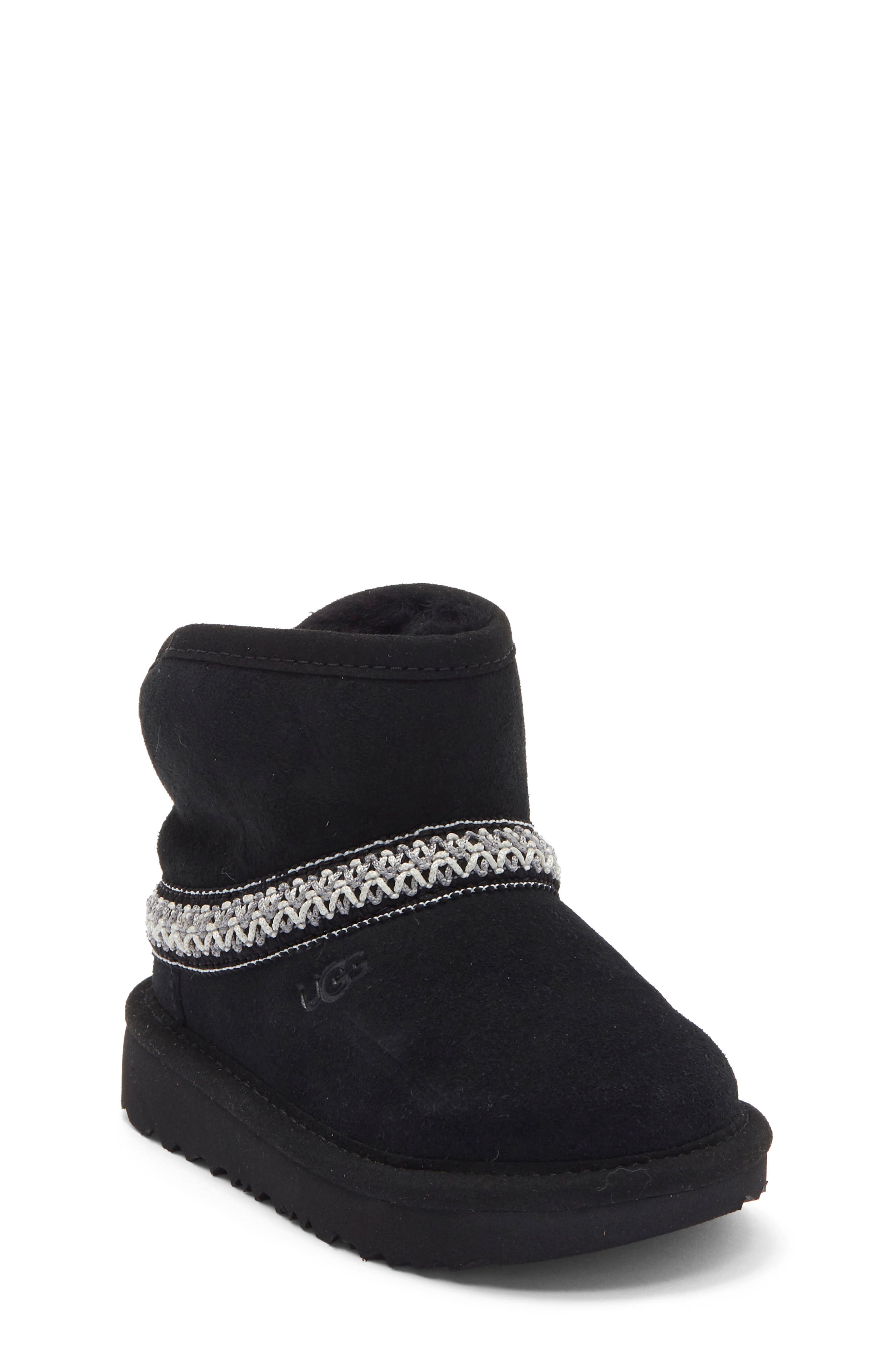 UGG® Kids' Classic Faux Fur Mini Crescent Boot